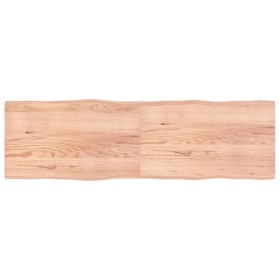 Tischplatte aus behandeltem Holz mit naturbrauner Kante, 200 x 60 x (2–4) cm von vidaXL, Tischplatten - Ref: Foro24-363984, P...