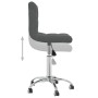 Swivel dining chairs, 2 units, dark gray fabric by vidaXL, dining chairs - Ref: Foro24-334324, Price: 113,14 €, Discount: %