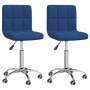 Swivel dining chairs 2 units blue fabric by vidaXL, dining chairs - Ref: Foro24-334327, Price: 96,99 €, Discount: %