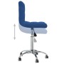 Swivel dining chairs 2 units blue fabric by vidaXL, dining chairs - Ref: Foro24-334327, Price: 96,99 €, Discount: %