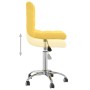 Swivel dining chairs 2 units mustard yellow fabric by vidaXL, dining chairs - Ref: Foro24-334330, Price: 95,46 €, Discount: %