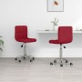 Swivel dining chairs 2 units red red fabric by vidaXL, dining chairs - Ref: Foro24-334331, Price: 97,03 €, Discount: %