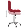 Swivel dining chairs 2 units red red fabric by vidaXL, dining chairs - Ref: Foro24-334331, Price: 97,03 €, Discount: %