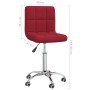 Sillas de comedor giratorias 2 unidades tela rojo tinto de vidaXL, Sillas de comedor - Ref: Foro24-334331, Precio: 97,03 €, D...