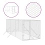 Outdoor dog kennel made of galvanized silver steel, measuring 2x6x2 meters. by vidaXL, Dog kennels and fences - Ref: Foro24-3...