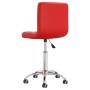 Silla de oficina giratoria de cuero sintético rojo de vidaXL, Sillas de oficina - Ref: Foro24-334335, Precio: 77,11 €, Descue...