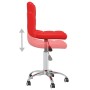 Silla de oficina giratoria de cuero sintético rojo de vidaXL, Sillas de oficina - Ref: Foro24-334335, Precio: 77,11 €, Descue...