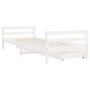 Estructura cama niños con cajones madera pino blanco 90x200 cm de vidaXL, Cunas y camas para niños - Ref: Foro24-834439, Prec...