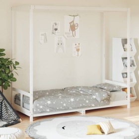 Bed frame for children made of white pine wood 80x200 cm by vidaXL, Cribs and beds for children - Ref: Foro24-834520, Price: ...