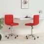 Drehbare Esszimmerstühle, 2 Stück, rot, rotes Kunstleder von vidaXL, Essstühle - Ref: Foro24-334349, Preis: 111,99 €, Rabatt: %