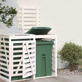 Extension for white pine wood garbage can shed by vidaXL, Waste container supports - Ref: Foro24-825108, Price: 128,99 €, Dis...