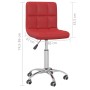 Drehbare Esszimmerstühle, 2 Stück, rot, rotes Kunstleder von vidaXL, Essstühle - Ref: Foro24-334349, Preis: 111,63 €, Rabatt: %