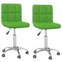 Swivel dining chairs 2 units green synthetic leather by vidaXL, dining chairs - Ref: Foro24-334352, Price: 116,33 €, Discount: %