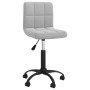 Light Gray Velvet Swivel Office Chair by vidaXL, Office chairs - Ref: Foro24-334356, Price: 81,90 €, Discount: %