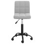 Light Gray Velvet Swivel Office Chair by vidaXL, Office chairs - Ref: Foro24-334356, Price: 81,90 €, Discount: %