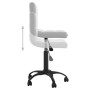 Light Gray Velvet Swivel Office Chair by vidaXL, Office chairs - Ref: Foro24-334356, Price: 81,90 €, Discount: %