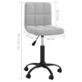 Light Gray Velvet Swivel Office Chair by vidaXL, Office chairs - Ref: Foro24-334356, Price: 81,90 €, Discount: %