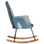 Denim blue patchwork canvas rocking chair by vidaXL, Rocking chairs - Ref: Foro24-339688, Price: 116,39 €, Discount: %