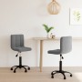 Swivel dining chairs 2 units dark gray velvet by vidaXL, dining chairs - Ref: Foro24-334368, Price: 111,47 €, Discount: %