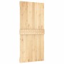 Puerta corredera con herrajes madera maciza de pino 95x210 cm de vidaXL, Puertas - Ref: Foro24-3203002, Precio: 196,46 €, Des...