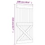 Puerta corredera con herrajes madera maciza de pino 100x210 cm de vidaXL, Puertas - Ref: Foro24-3203003, Precio: 178,26 €, De...