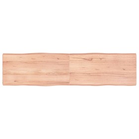 Tablero mesa madera tratada borde natural marrón 160x40x(2-6)cm de vidaXL, Tableros para mesas - Ref: Foro24-363969, Precio: ...