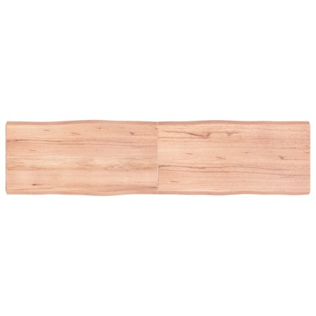 Tischplatte aus behandeltem Holz mit naturbrauner Kante, 160 x 40 x (2–6) cm von vidaXL, Tischplatten - Ref: Foro24-363969, P...