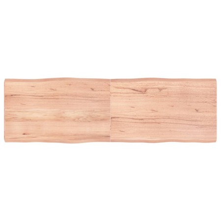 Tischplatte aus behandeltem Holz mit naturbrauner Kante, 160 x 50 x (2–6) cm von vidaXL, Tischplatten - Ref: Foro24-363971, P...