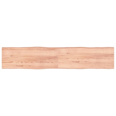 Treated oak wood table top with natural edge 200x40x4 cm by vidaXL, Table tops - Ref: Foro24-363980, Price: 173,80 €, Discoun...