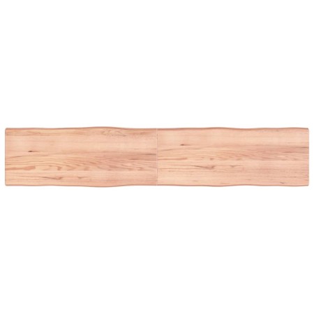 Tablero mesa madera tratada borde natural marrón 200x40x(2-6)cm de vidaXL, Tableros para mesas - Ref: Foro24-363981, Precio: ...