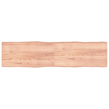 Tablero mesa madera tratada borde natural marrón 200x50x(2-6)cm de vidaXL, Tableros para mesas - Ref: Foro24-363983, Precio: ...