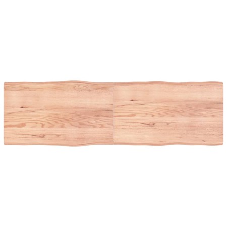 Treated wood table top with natural brown edge 200x60x(2-6)cm by vidaXL, Table tops - Ref: Foro24-363985, Price: 129,98 €, Di...