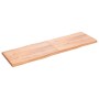 Tischplatte aus behandeltem Holz mit naturbrauner Kante, 200 x 60 x (2–6) cm von vidaXL, Tischplatten - Ref: Foro24-363985, P...