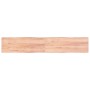 Tischplatte aus behandeltem Holz mit naturbrauner Kante, 220 x 40 x (2–4) cm von vidaXL, Tischplatten - Ref: Foro24-363986, P...