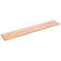 Tischplatte aus behandeltem Holz mit naturbrauner Kante, 220 x 40 x (2–4) cm von vidaXL, Tischplatten - Ref: Foro24-363986, P...