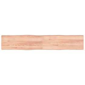 Tischplatte aus behandeltem Holz mit naturbrauner Kante, 220 x 40 x (2–6) cm von vidaXL, Tischplatten - Ref: Foro24-363987, P...