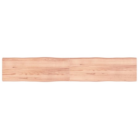 Tablero mesa madera tratada borde natural marrón 220x40x(2-6)cm de vidaXL, Tableros para mesas - Ref: Foro24-363987, Precio: ...