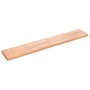 Tischplatte aus behandeltem Holz mit naturbrauner Kante, 220 x 40 x (2–6) cm von vidaXL, Tischplatten - Ref: Foro24-363987, P...