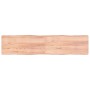 Tischplatte aus behandeltem Holz mit naturbrauner Kante, 220 x 50 x (2–4) cm von vidaXL, Tischplatten - Ref: Foro24-363988, P...