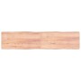 Tablero mesa madera tratada borde natural marrón 220x50x(2-6)cm de vidaXL, Tableros para mesas - Ref: Foro24-363989, Precio: ...