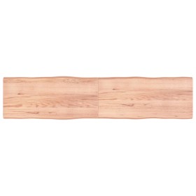 Tablero mesa madera tratada borde natural marrón 220x50x(2-6)cm de vidaXL, Tableros para mesas - Ref: Foro24-363989, Precio: ...