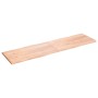 Tischplatte aus behandeltem Holz mit naturbrauner Kante, 220 x 60 x (2–4) cm von vidaXL, Tischplatten - Ref: Foro24-363990, P...