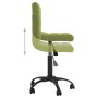 2 pcs Light Green Velvet Swivel Dining Chairs by vidaXL, dining chairs - Ref: Foro24-334369, Price: 96,18 €, Discount: %