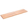 Tablero mesa madera tratada borde natural marrón 220x60x(2-6)cm de vidaXL, Tableros para mesas - Ref: Foro24-363991, Precio: ...