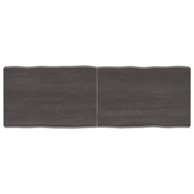 Tablero mesa madera tratada borde vivo marrón 120x40x(2-6) cm de vidaXL, Tableros para mesas - Ref: Foro24-364023, Precio: 62...