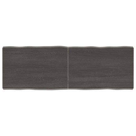 Tischplatte aus behandeltem Holz, braune Live-Kante, 120 x 40 x (2–6) cm von vidaXL, Tischplatten - Ref: Foro24-364023, Preis...