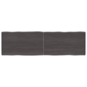 Tablero mesa madera tratada borde vivo marrón 140x40x(2-4) cm de vidaXL, Tableros para mesas - Ref: Foro24-364028, Precio: 58...