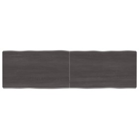 Tablero mesa madera tratada borde vivo marrón 140x40x(2-6) cm de vidaXL, Tableros para mesas - Ref: Foro24-364029, Precio: 70...