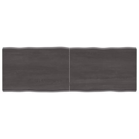 Treated wood table board with live edge, brown, 140x50x(2-4) cm. by vidaXL, Table tops - Ref: Foro24-364030, Price: 69,70 €, ...