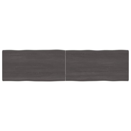 Tablero mesa madera tratada borde vivo marrón 160x40x(2-4) cm de vidaXL, Tableros para mesas - Ref: Foro24-364034, Precio: 65...